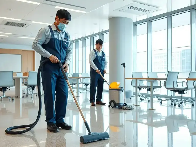 名古屋のオフィス清掃の様子